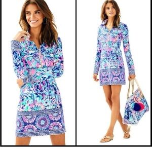 Lilly Pulitzer Multicolor Zip-Up Top